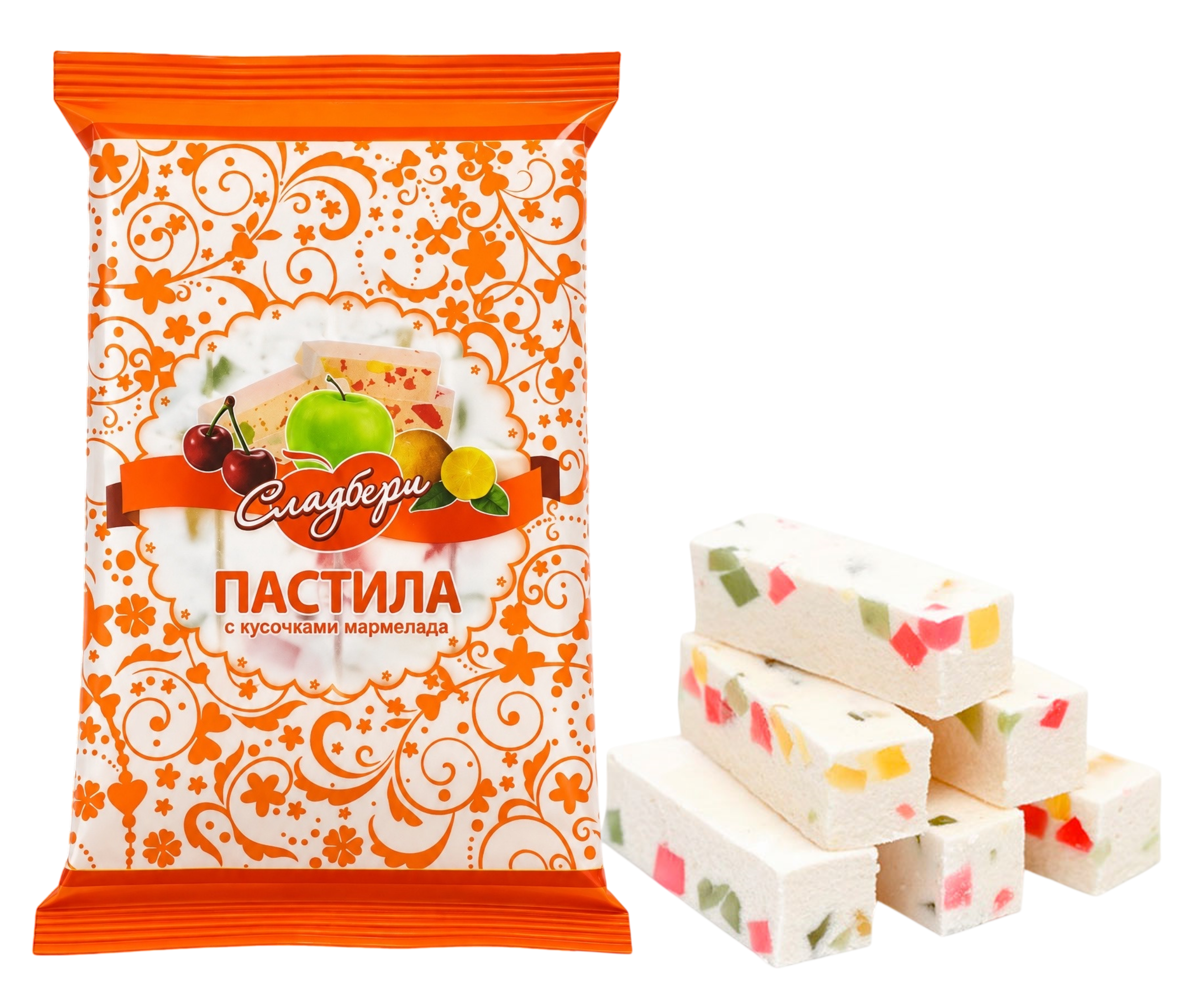 Пастила с кусочками мармелада