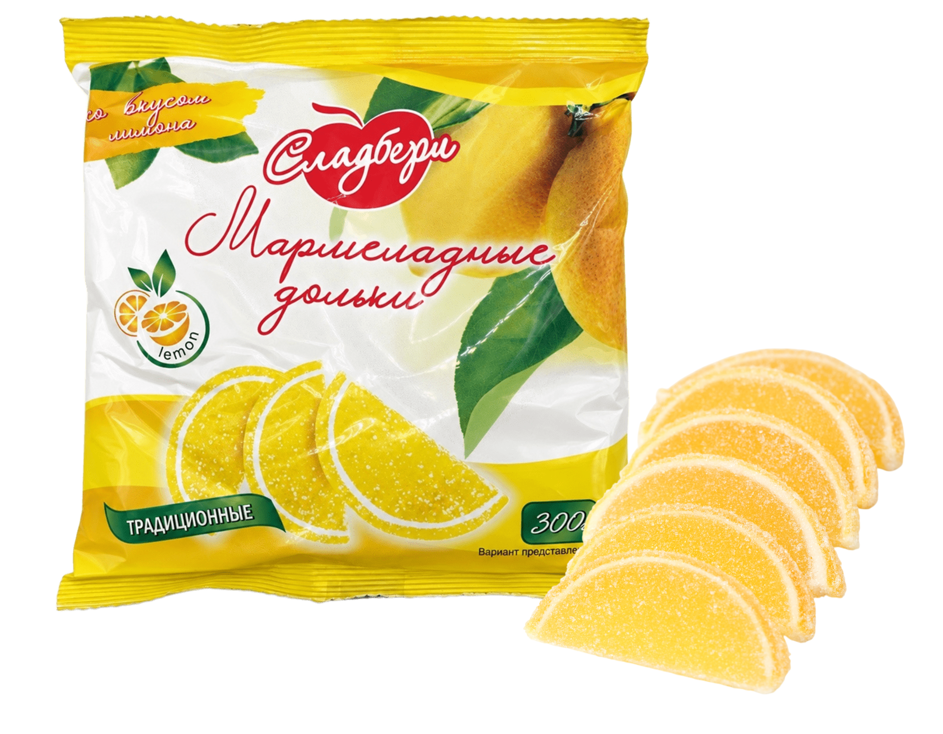 Мармелад желейный Дольки со вкусом лимона